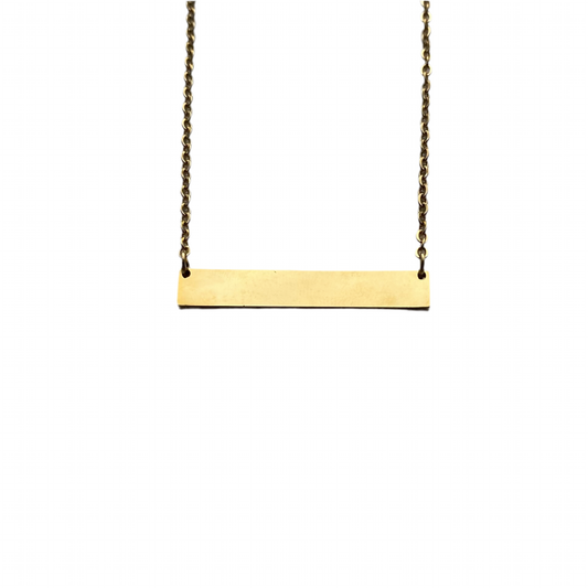 Engravable Plate Necklace