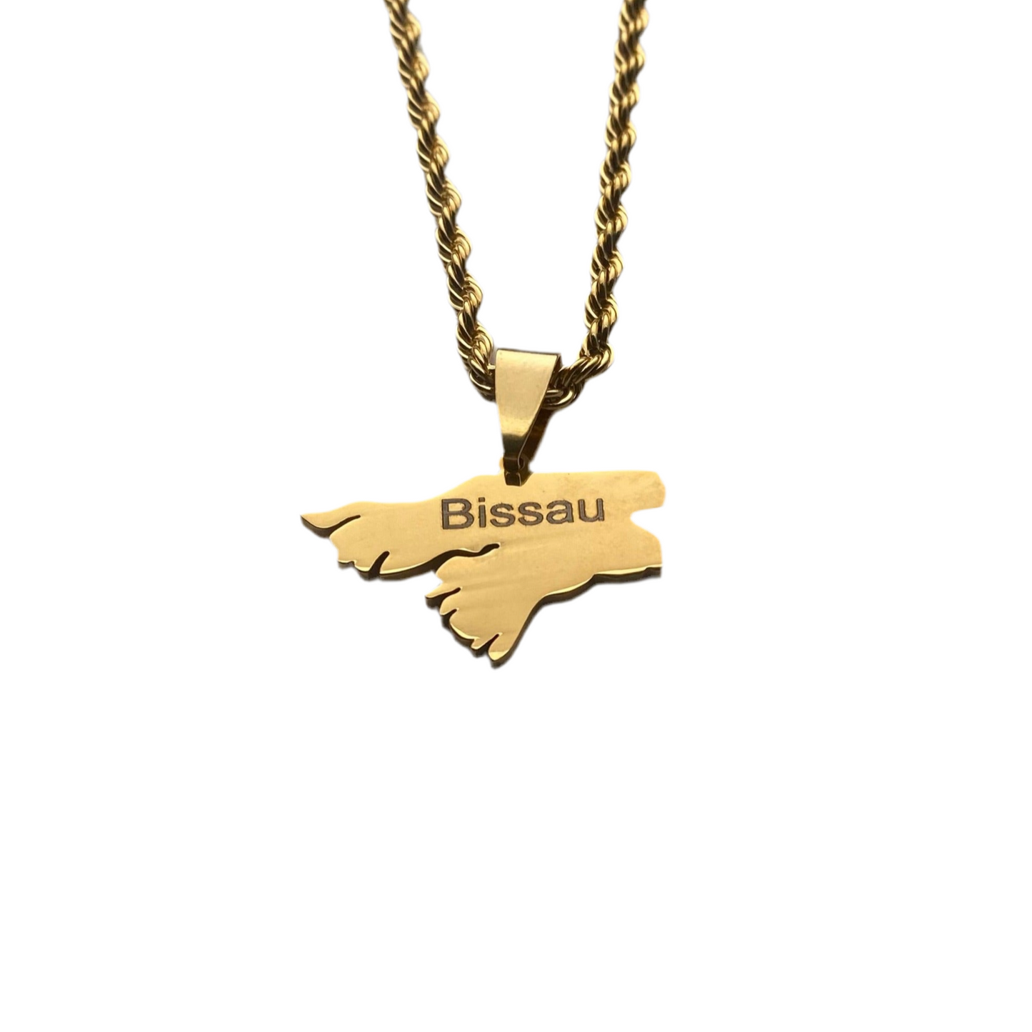 Guinea Bissau Necklace - Map