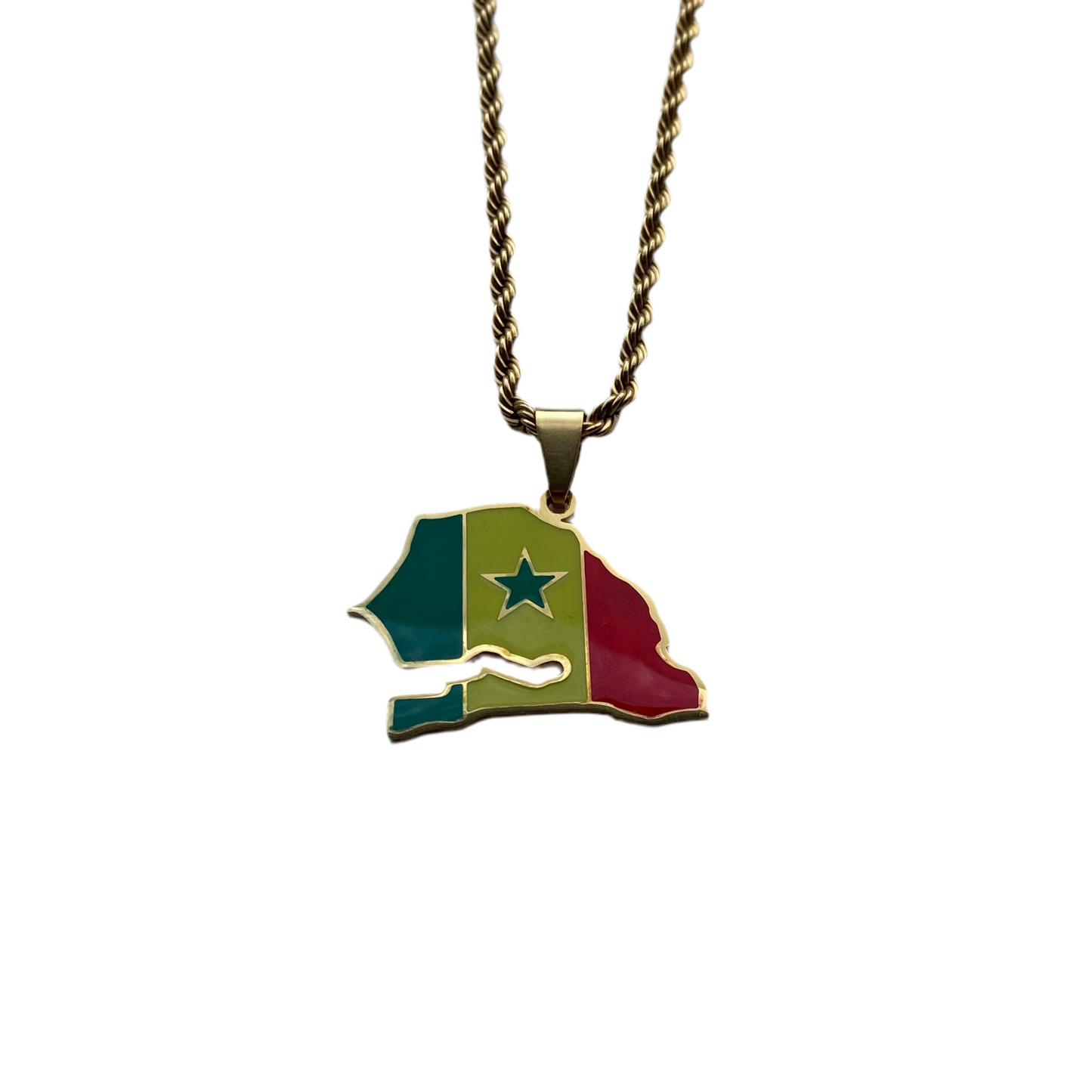 Senegal Necklace - Flag
