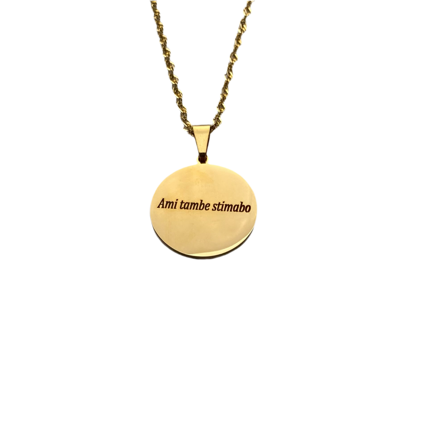 Engravable Coin Necklace
