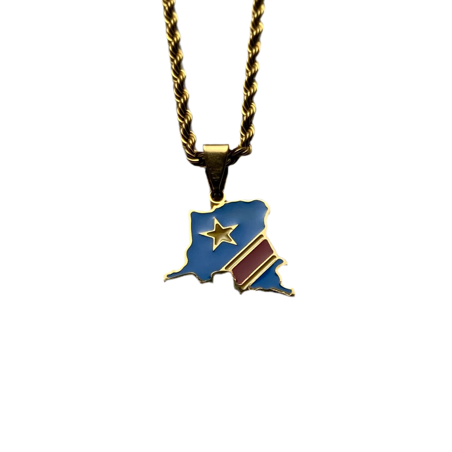 DRC Congo Necklace - Flag