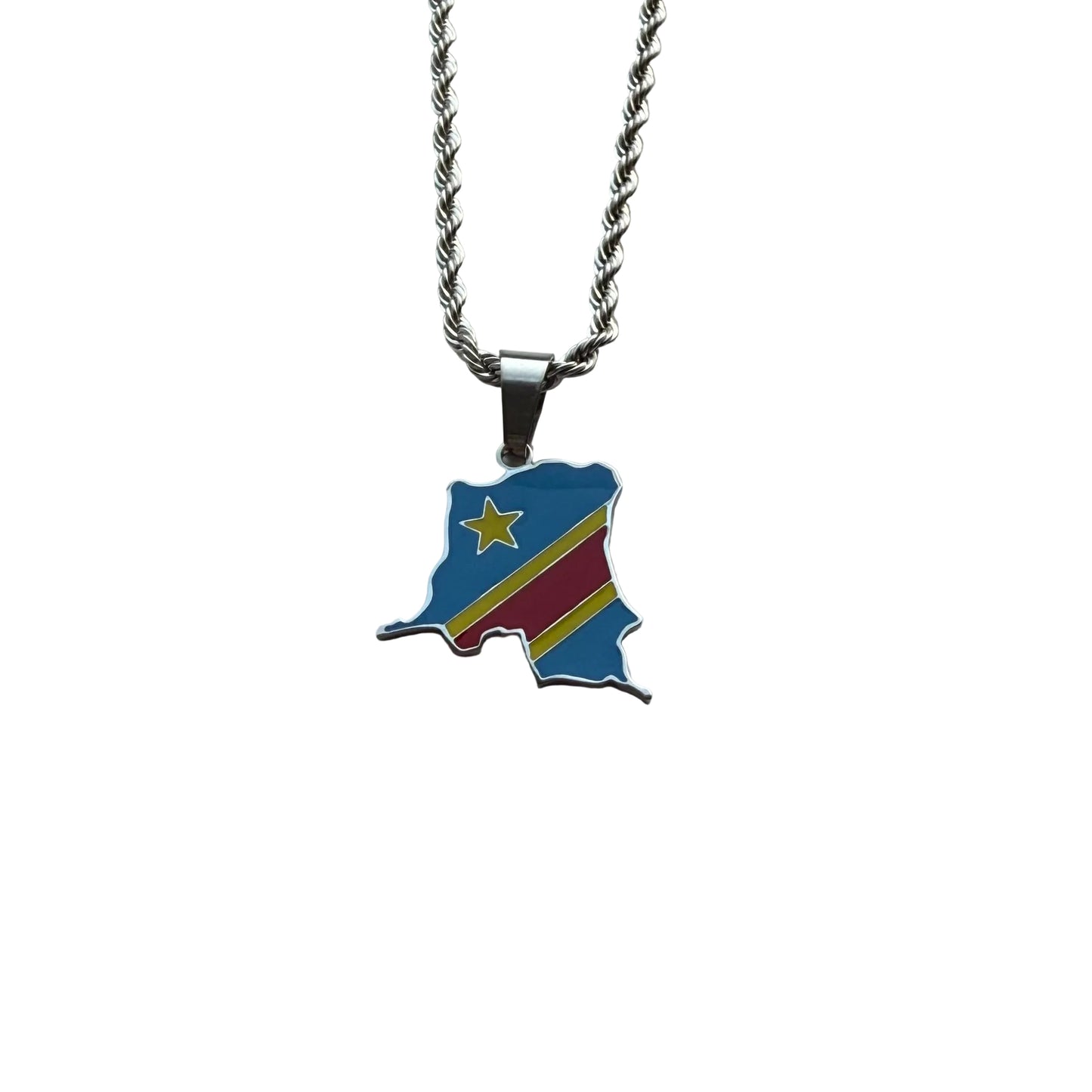 DRC Congo Necklace - Flag
