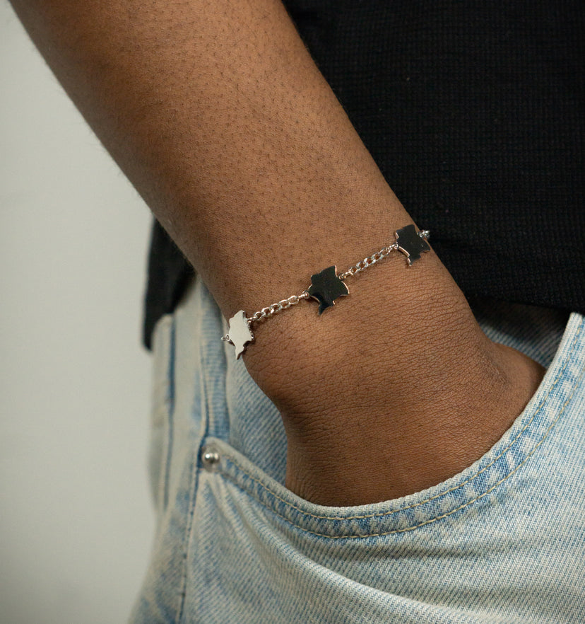 Suriname Map Bracelet