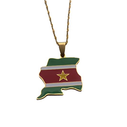 Suriname Necklace - Flag