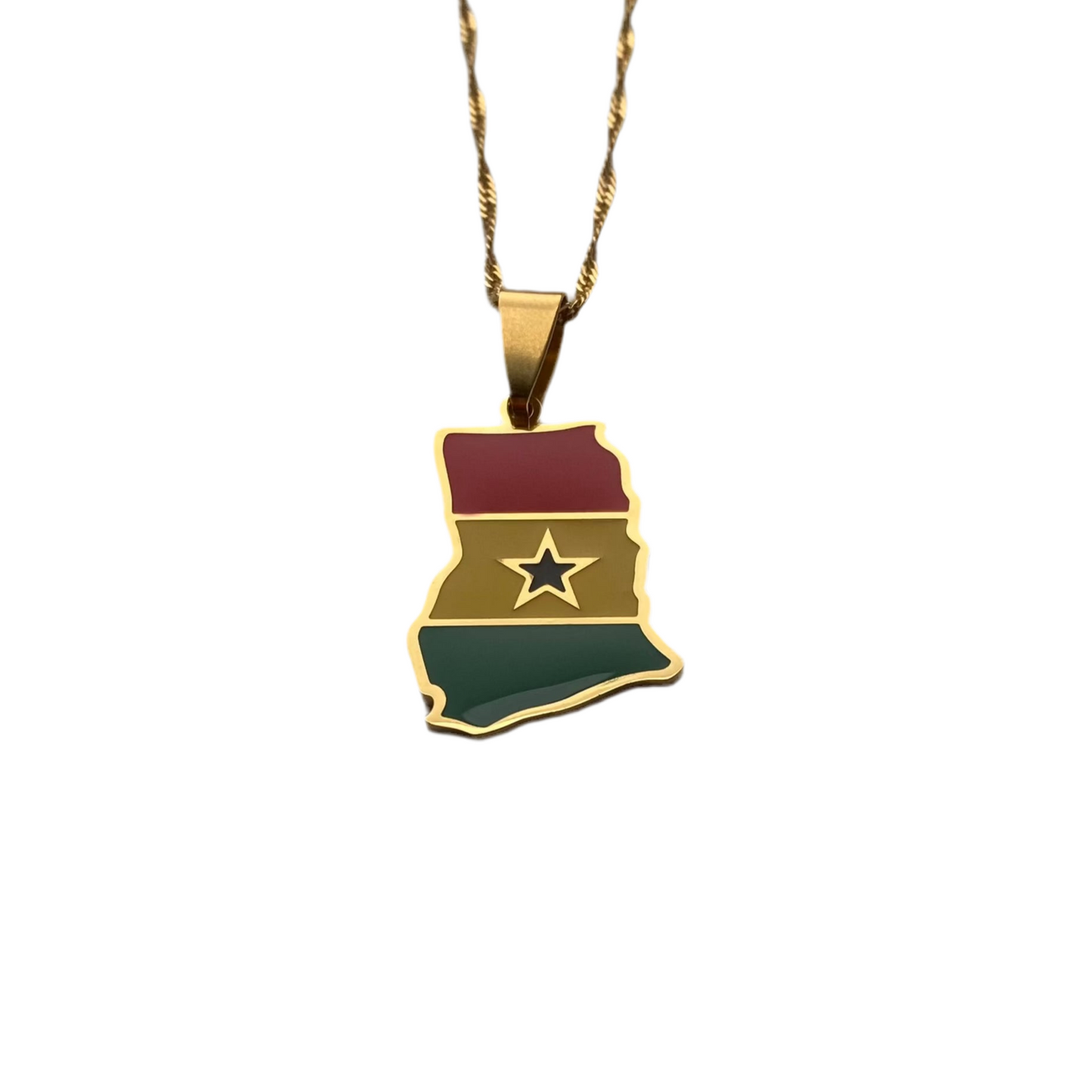 Ghana Necklace - Flag