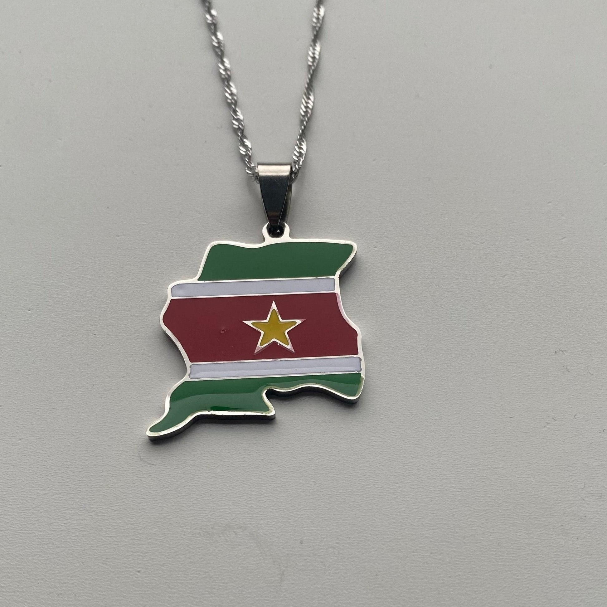 Suriname Necklace Flag Loussra Jewels