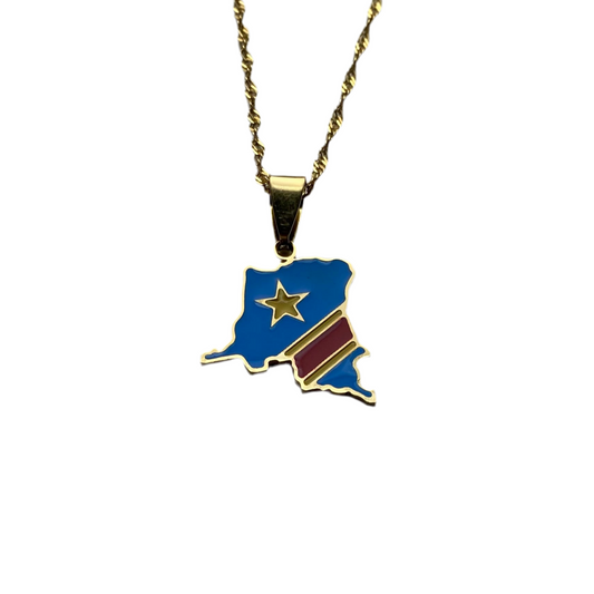 DRC Congo Necklace - Flag