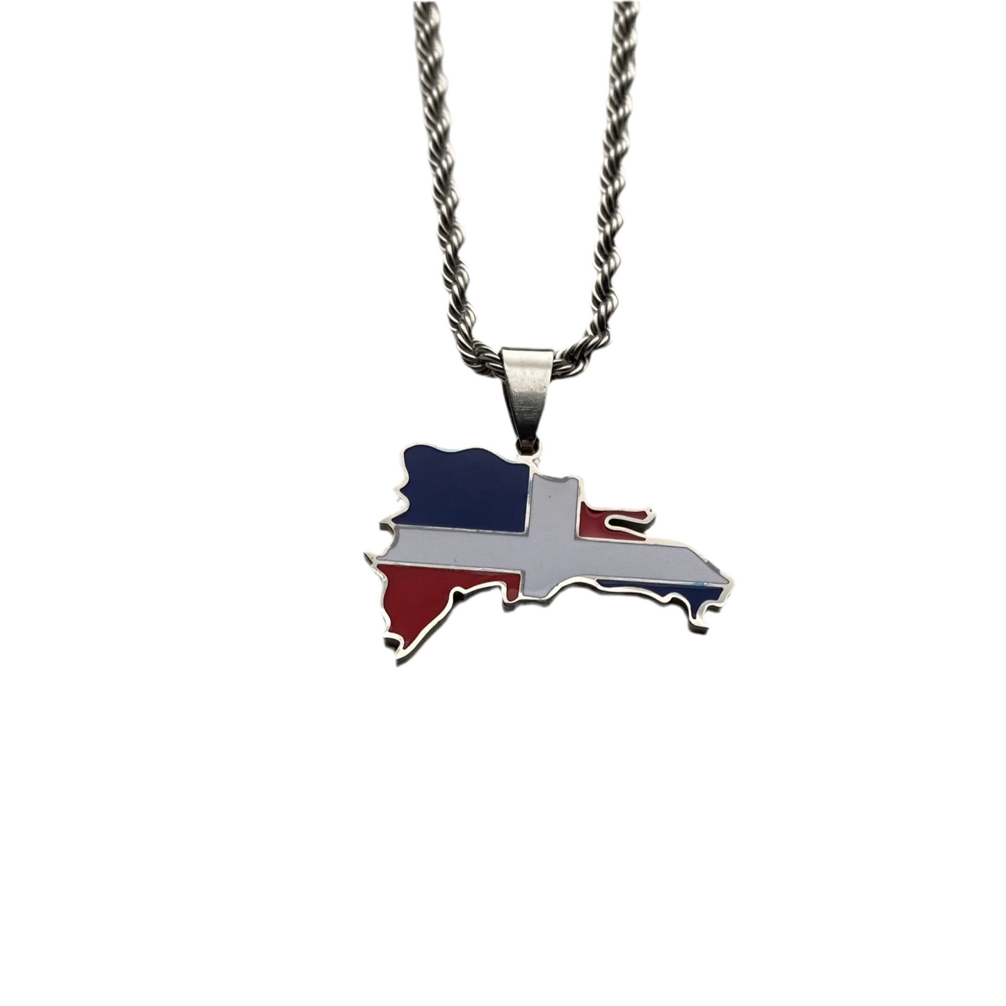 Dominican Republic Necklace - Flag