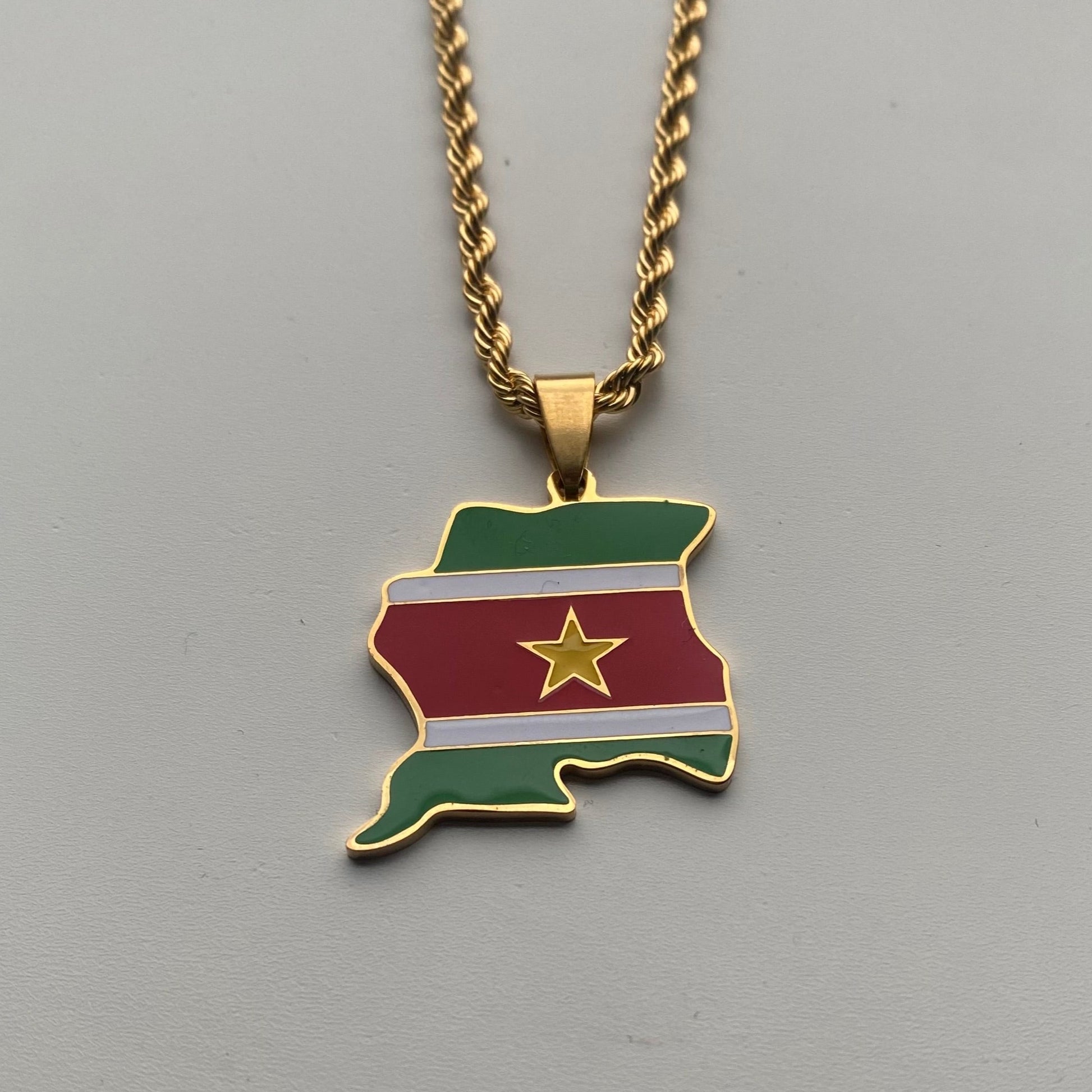 Suriname Necklace Flag Loussra Jewels