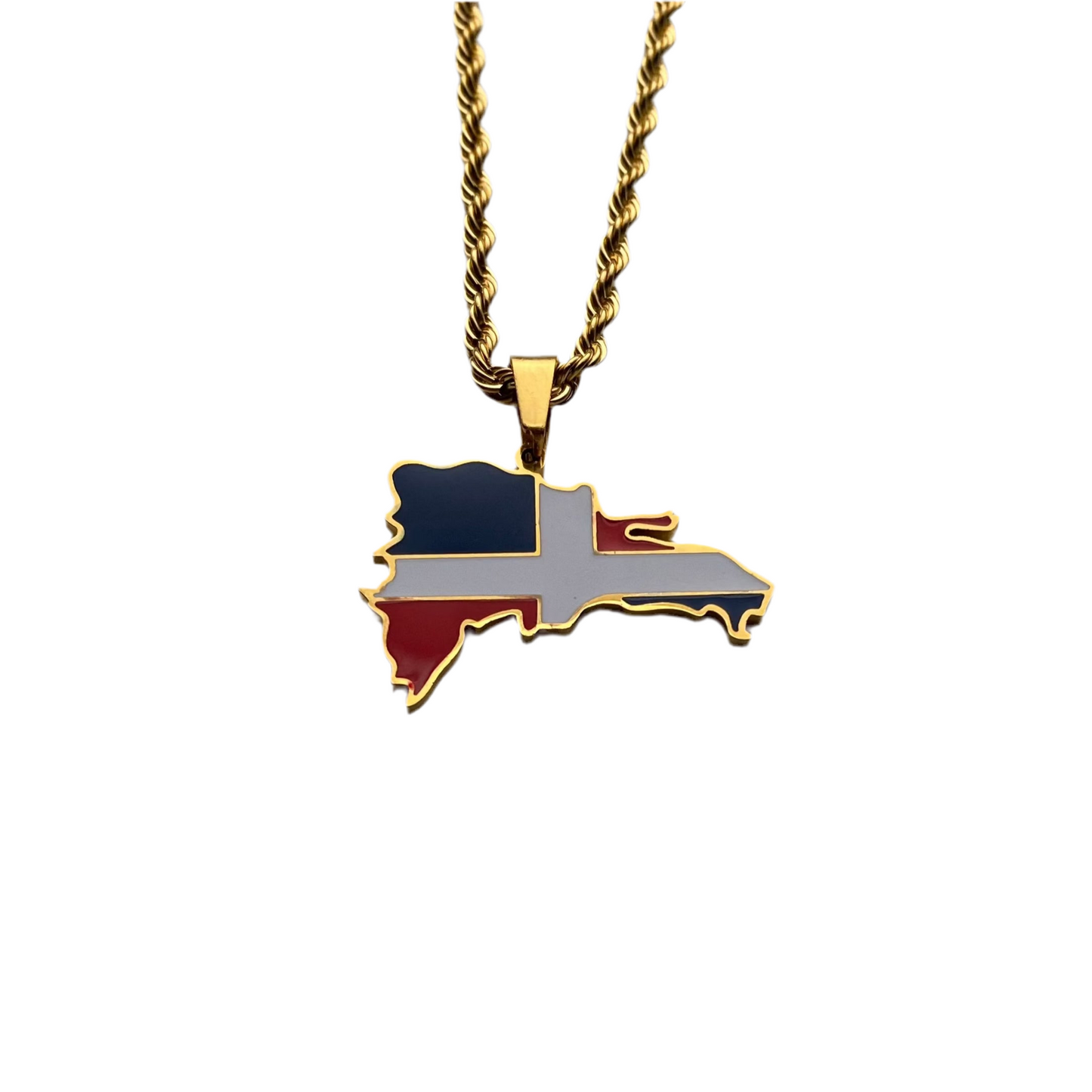 Dominican Republic Necklace - Flag