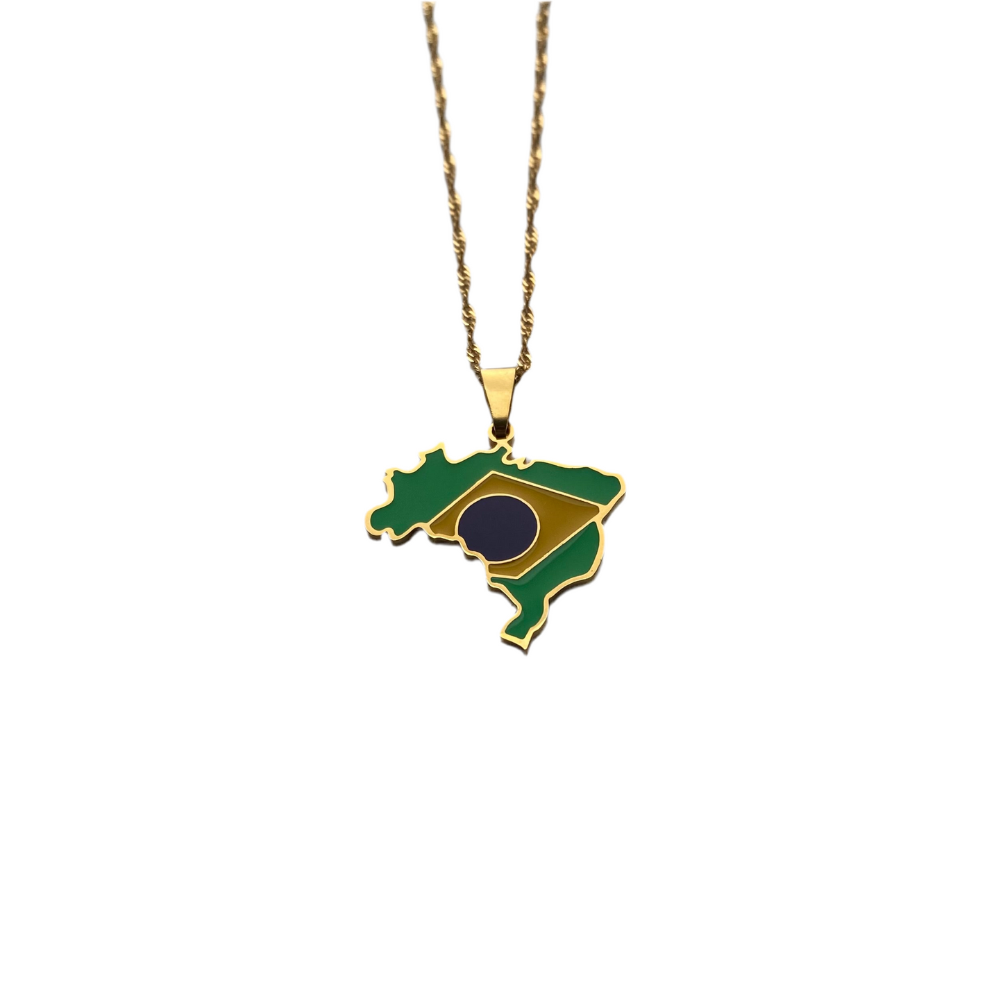 Brazil Necklace - Flag (Pre-order)