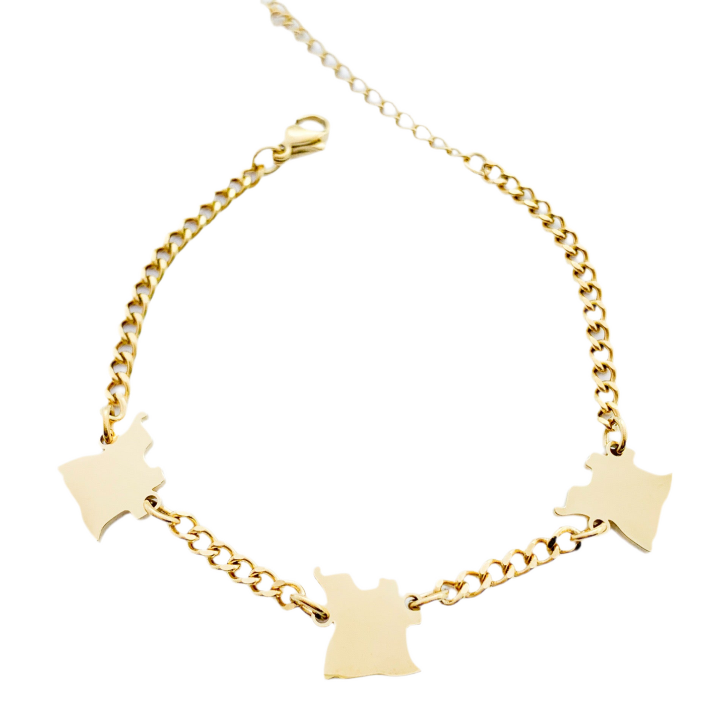 Angola Map Bracelet