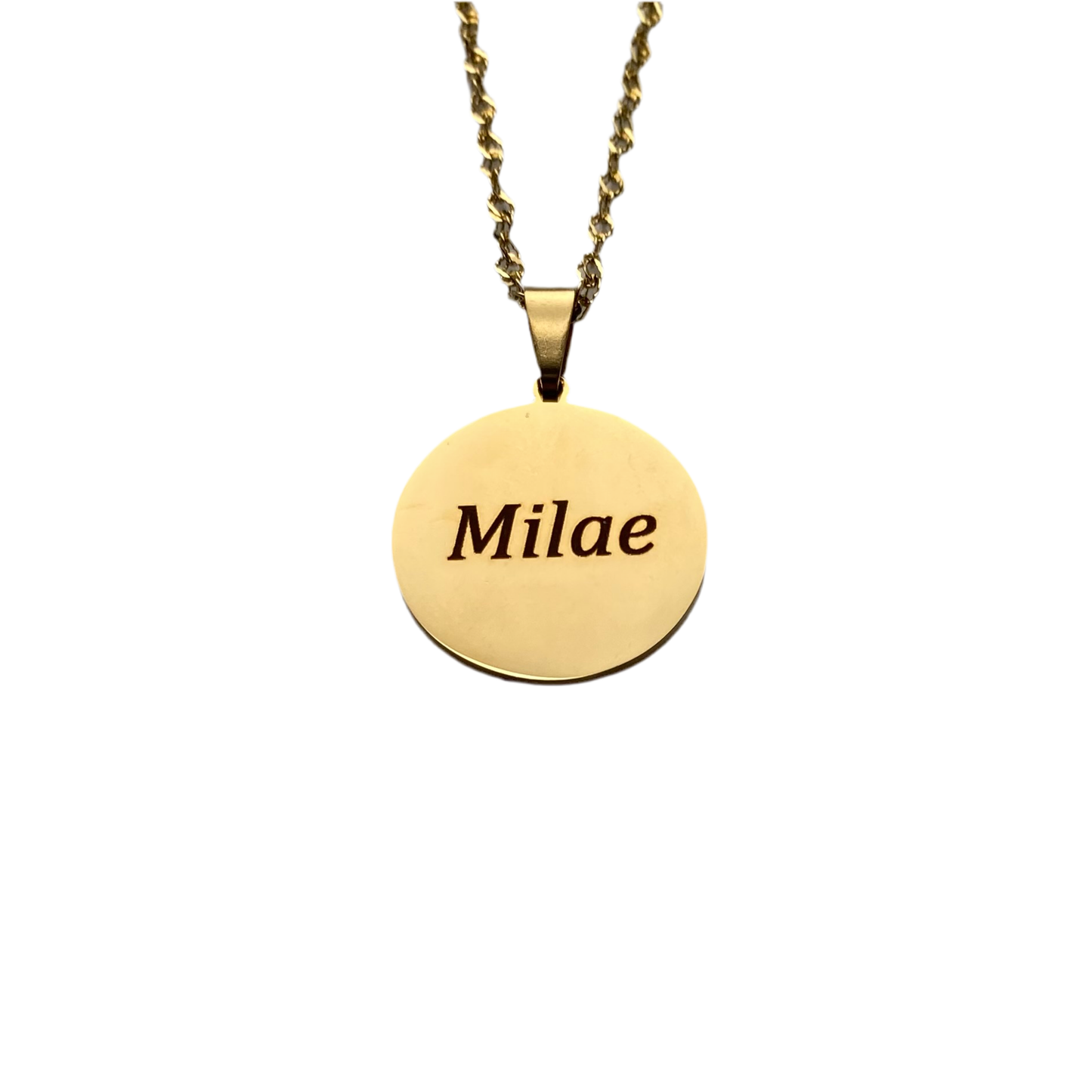 Engravable Coin Necklace