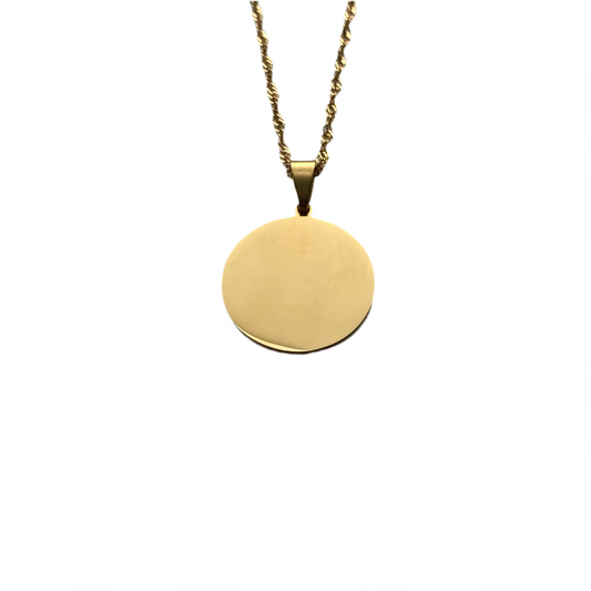 Engravable Coin Necklace