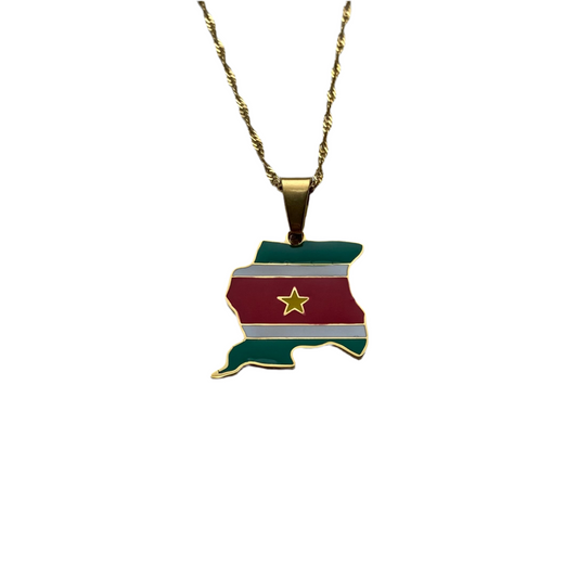 Suriname Necklace - Flag