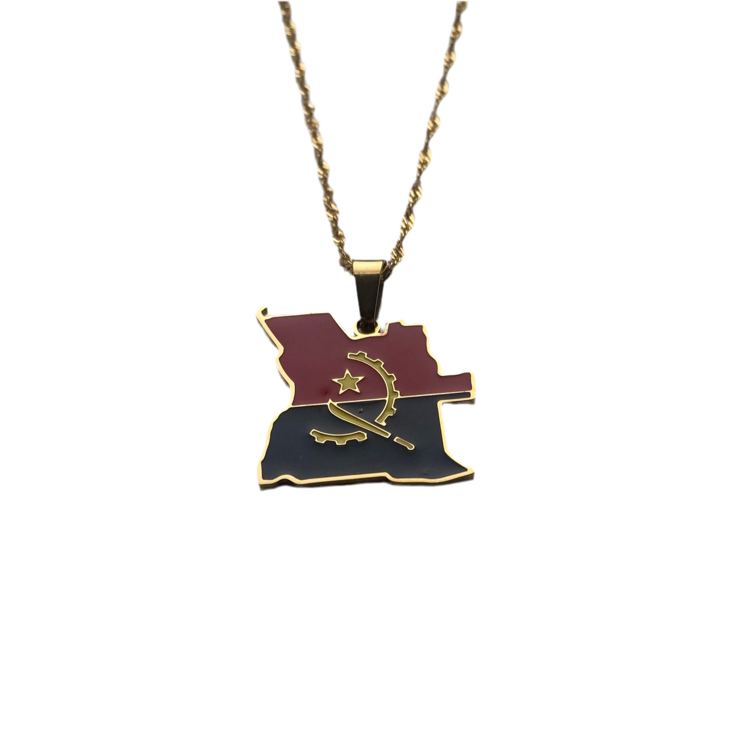 Angola Necklace - Flag