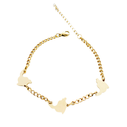 Saint Martin Map Bracelet