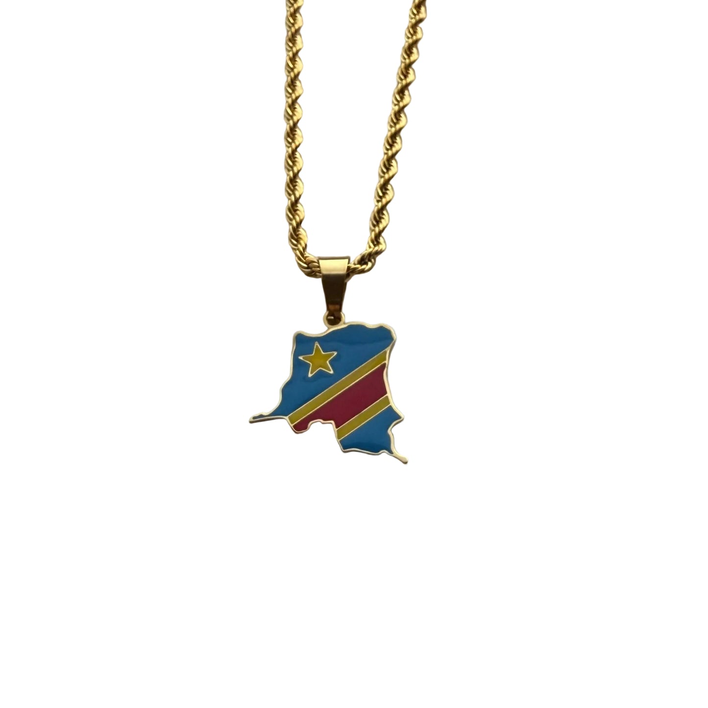 DRC Congo Necklace - Flag
