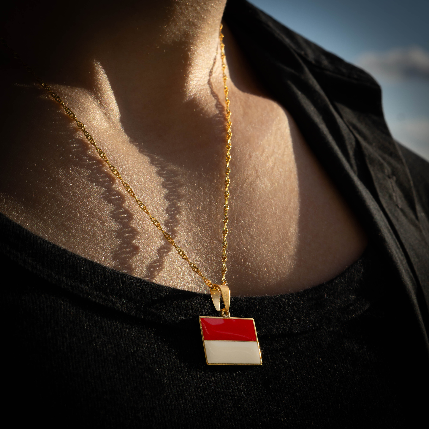 Indonesia Necklace - Flag