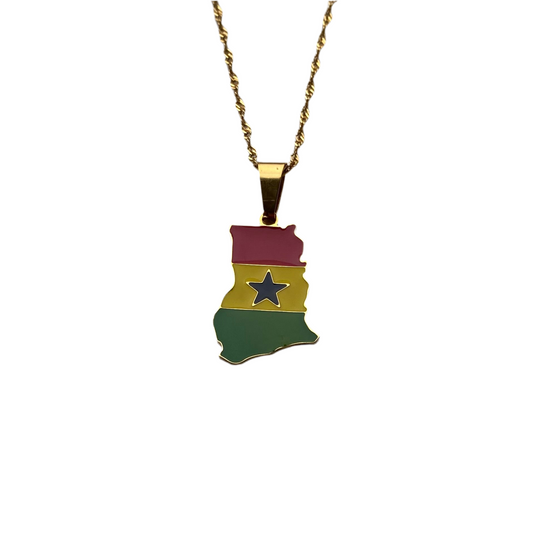 Ghana Necklace - Flag