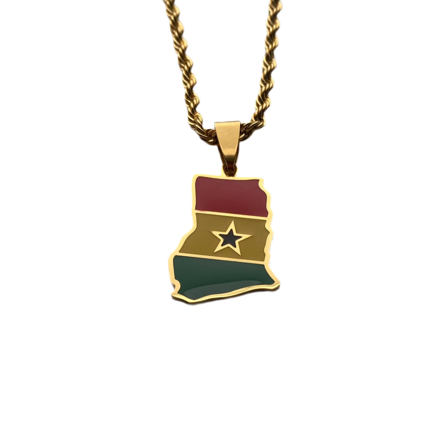 Ghana Necklace - Flag