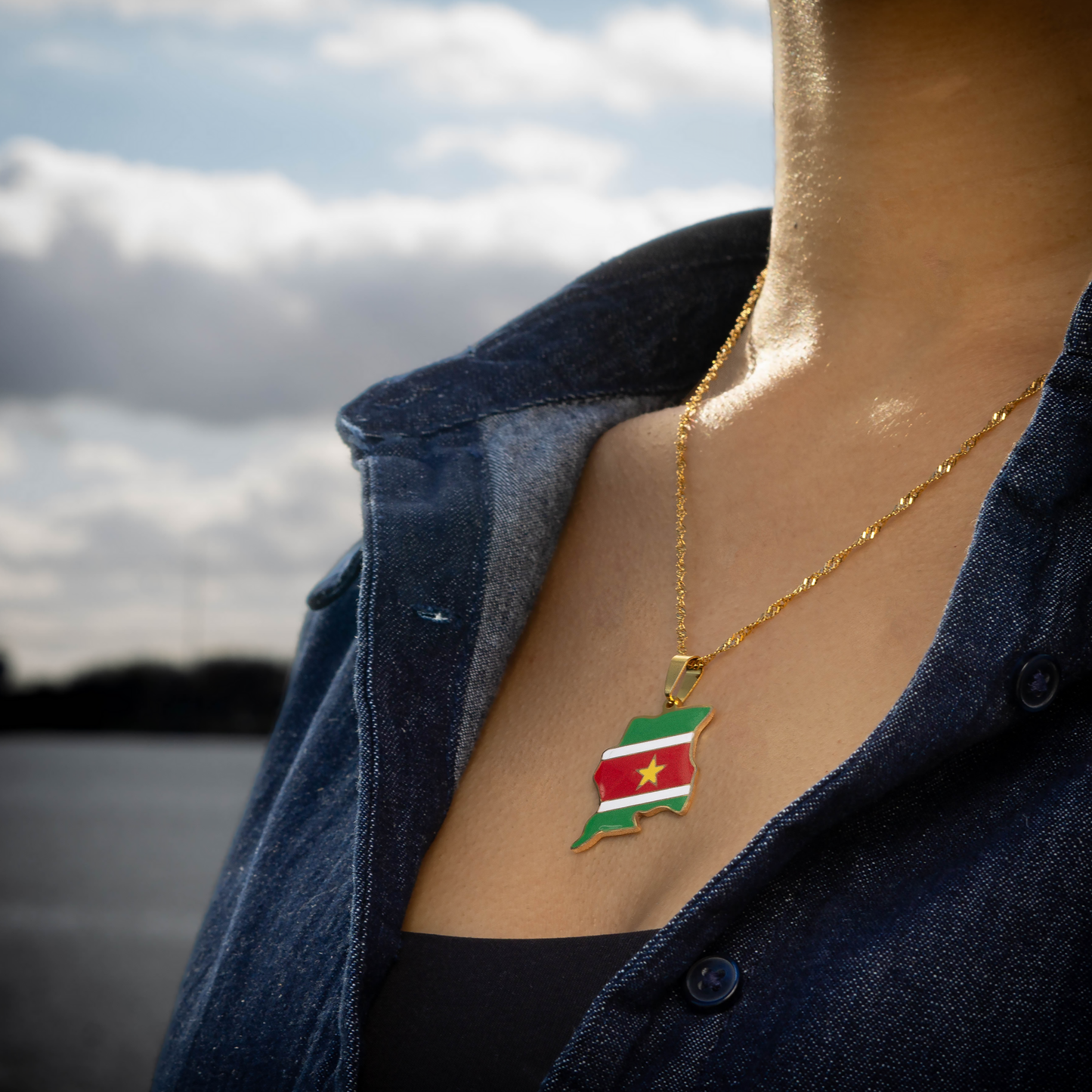 Suriname Necklace - Flag