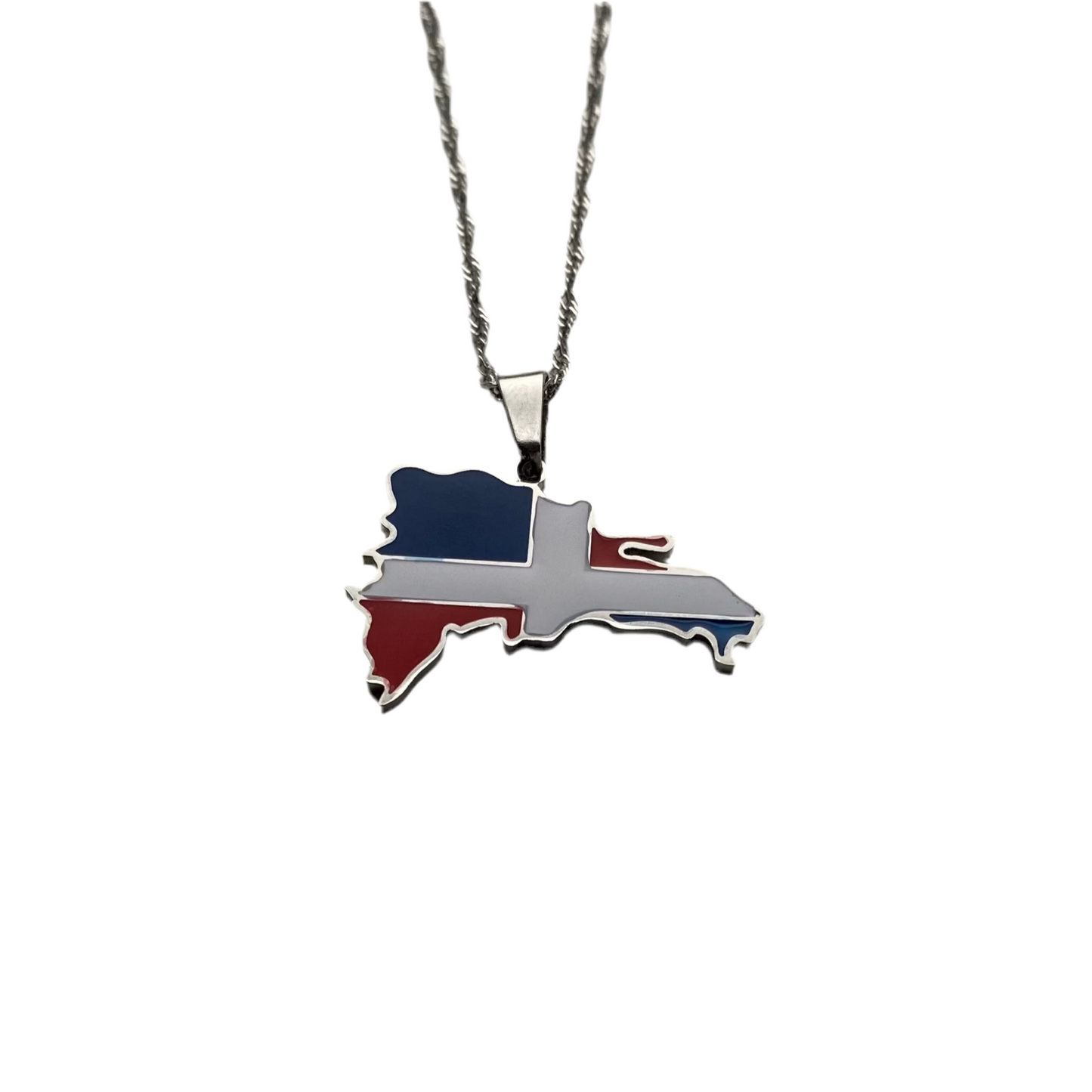 Dominican Republic Necklace - Flag