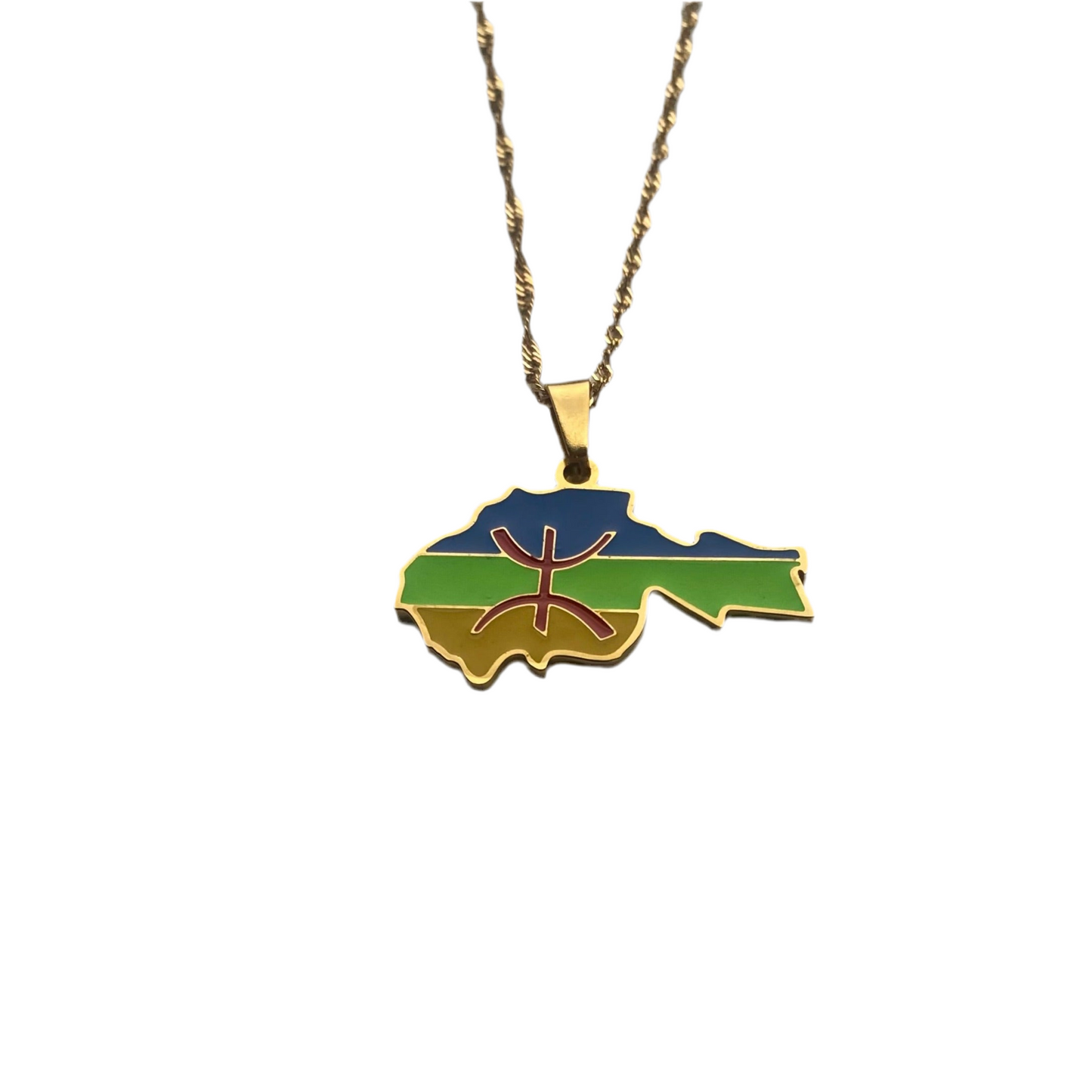 Amazigh Necklace - Flag Tamazgha