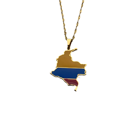 Colombia necklace - Flag