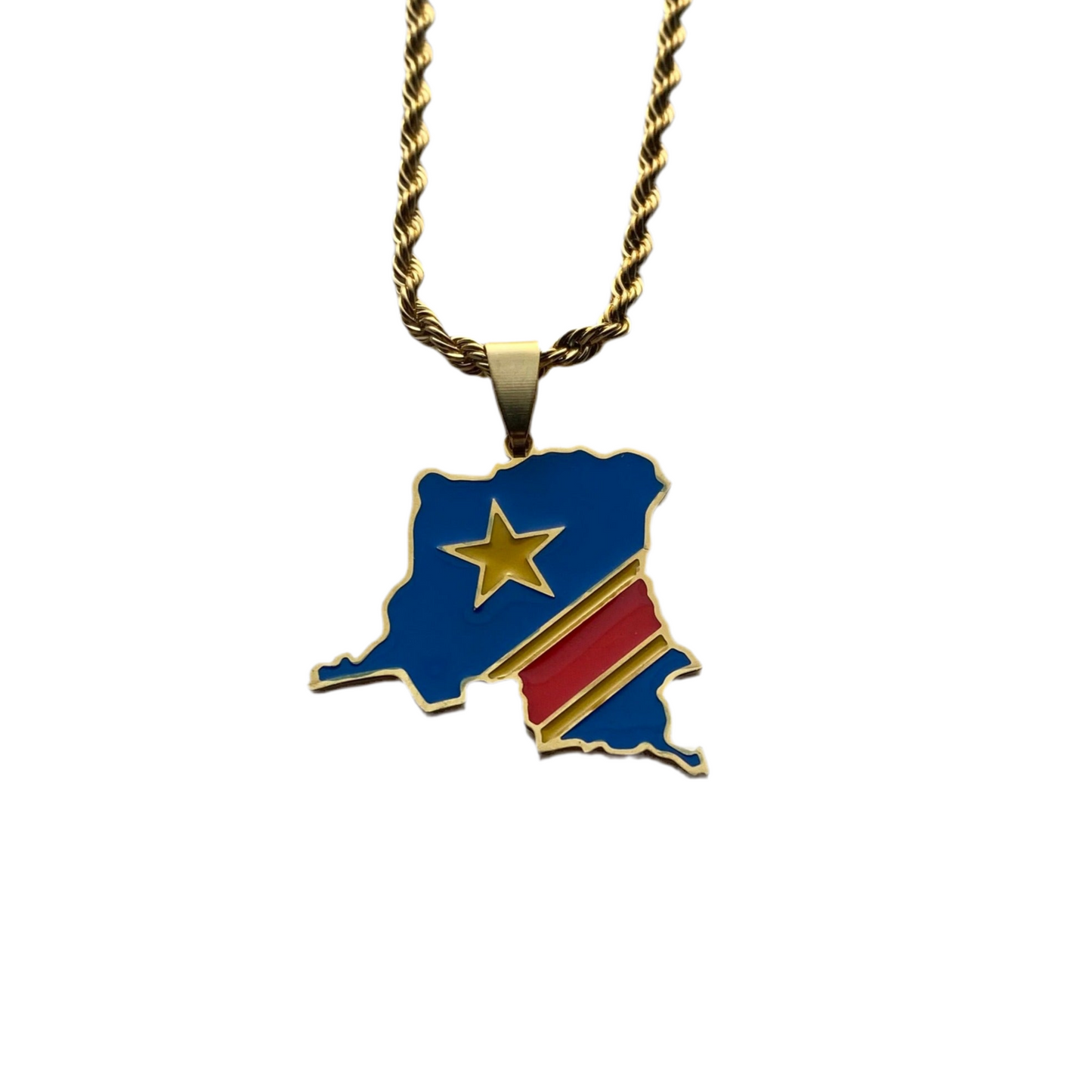 DRC Congo Necklace - Flag