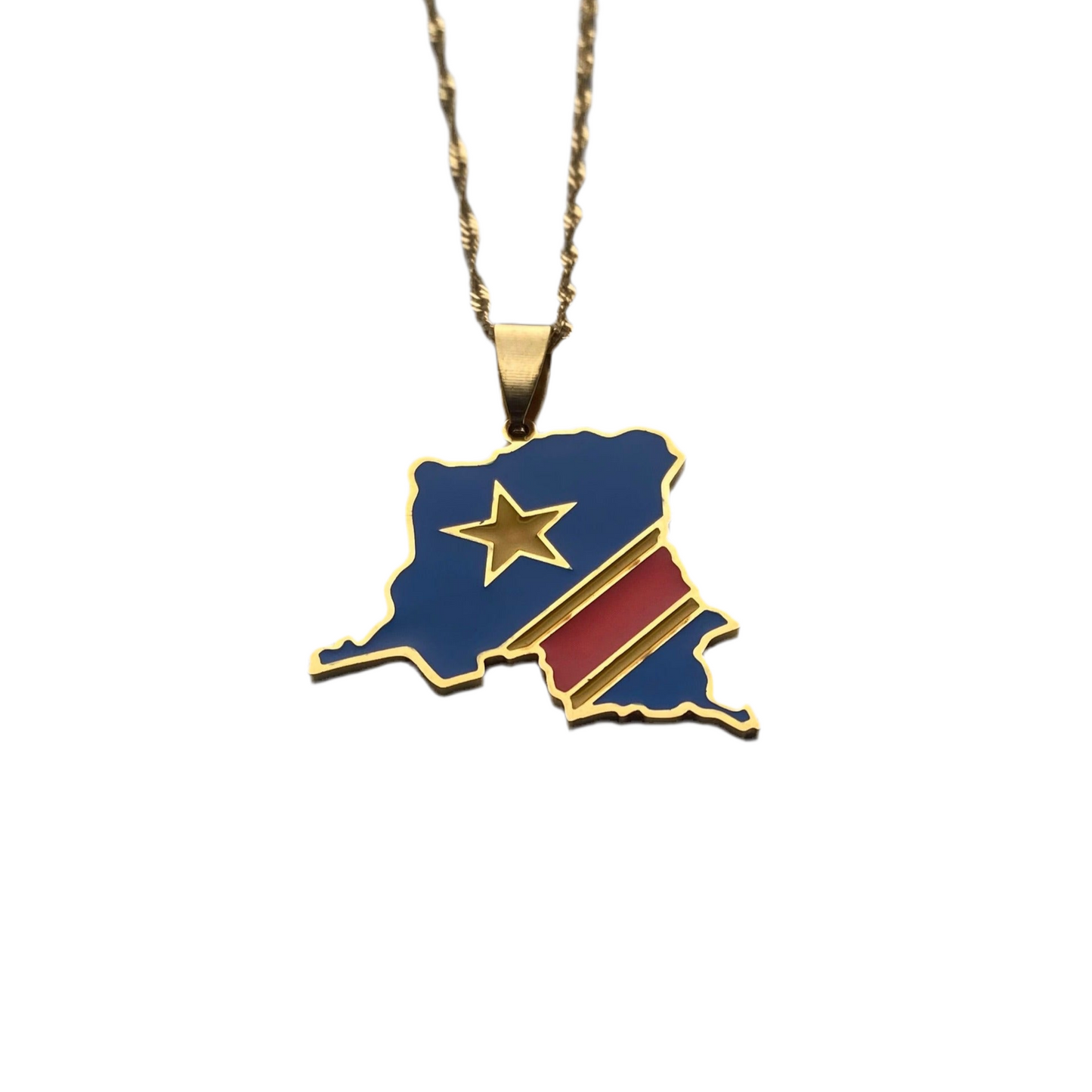 DRC Congo Necklace - Flag