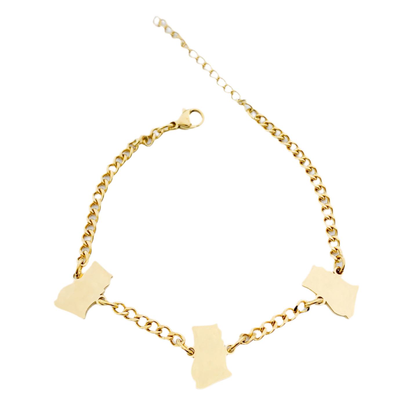 Ghana Map Bracelet