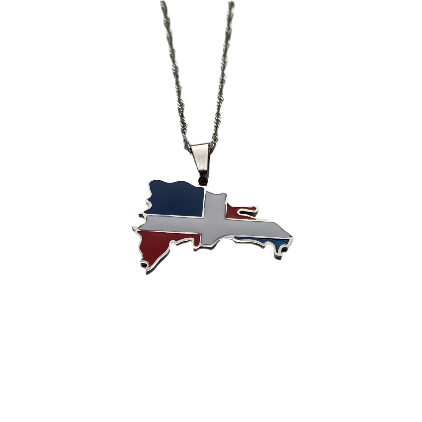 Clearance Dominican Republic Necklace - Flag